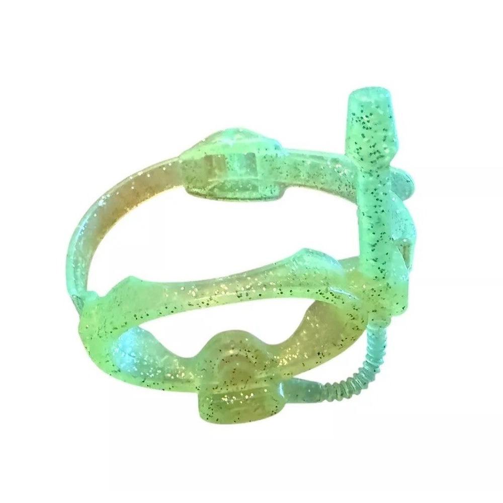 Barbie Ocean Friends Lime Green Scuba Mask Fins Sparkly Vintage 90's - Picture 5 of 6
